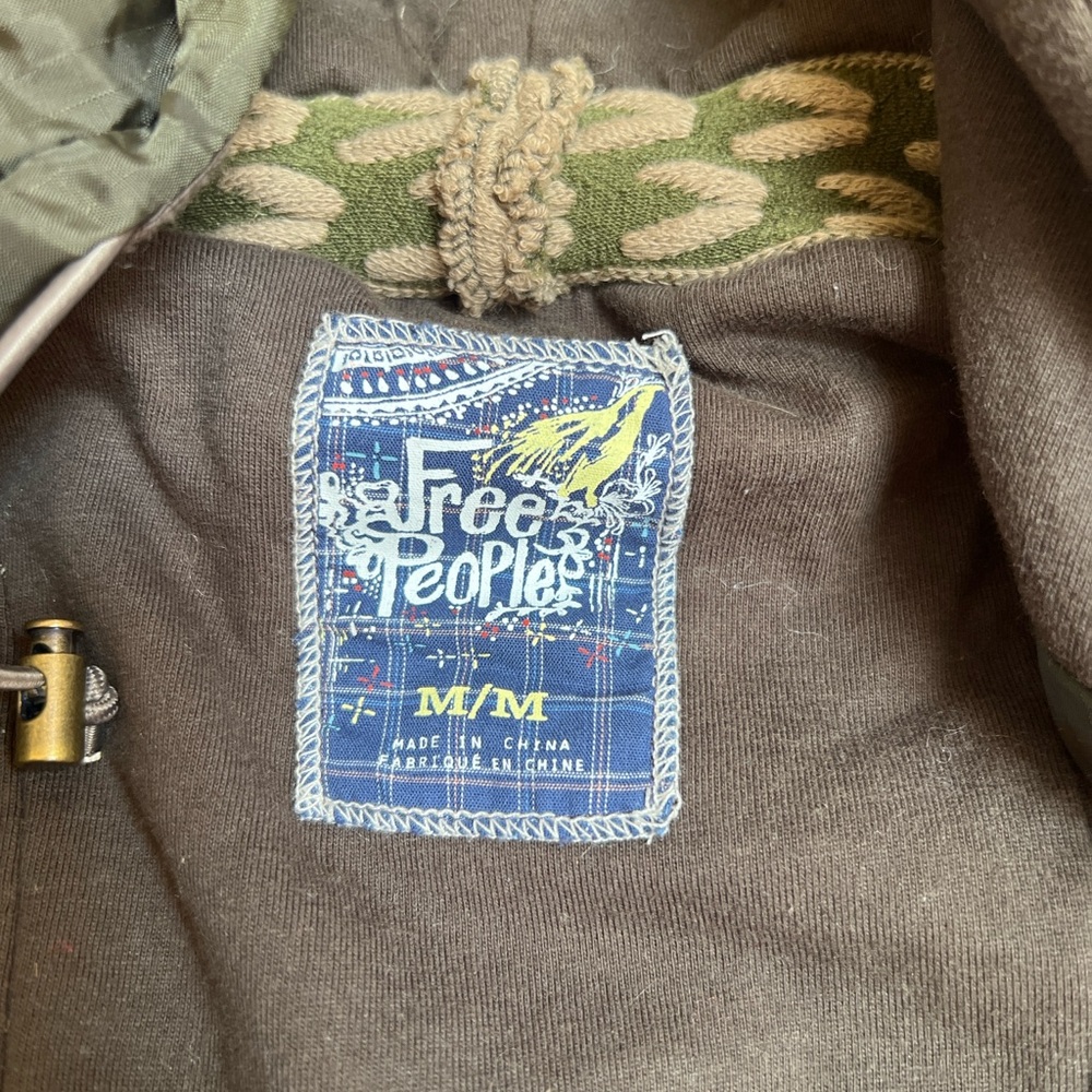 Free People Jacket Army Green Size Medium